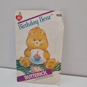 Care Bears Birthday Bear Butterick Sewing instructions